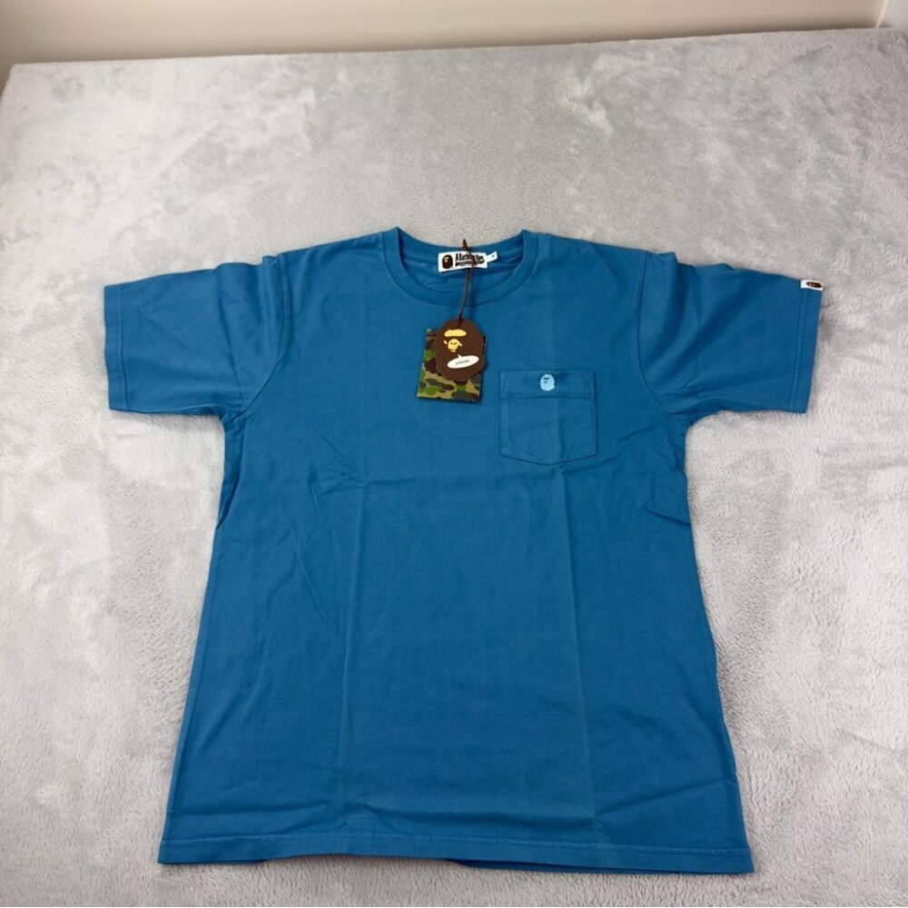 Bape A Bathing Ape NWT Men's Size Medium One Point Pocket Overdye T-shirt
